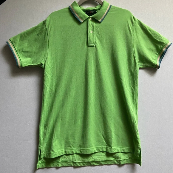 J crew bright green Polo shirt  Sz L - Picture 3 of 10